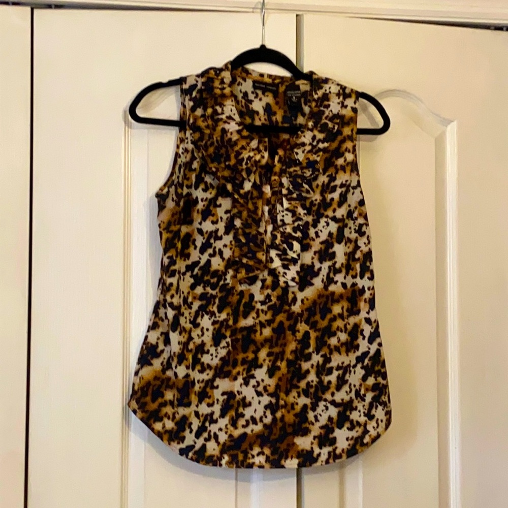 Like new cheetah leopard print blouse top